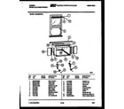 Gibson GAS258P2K1 cabinet and installation parts diagram