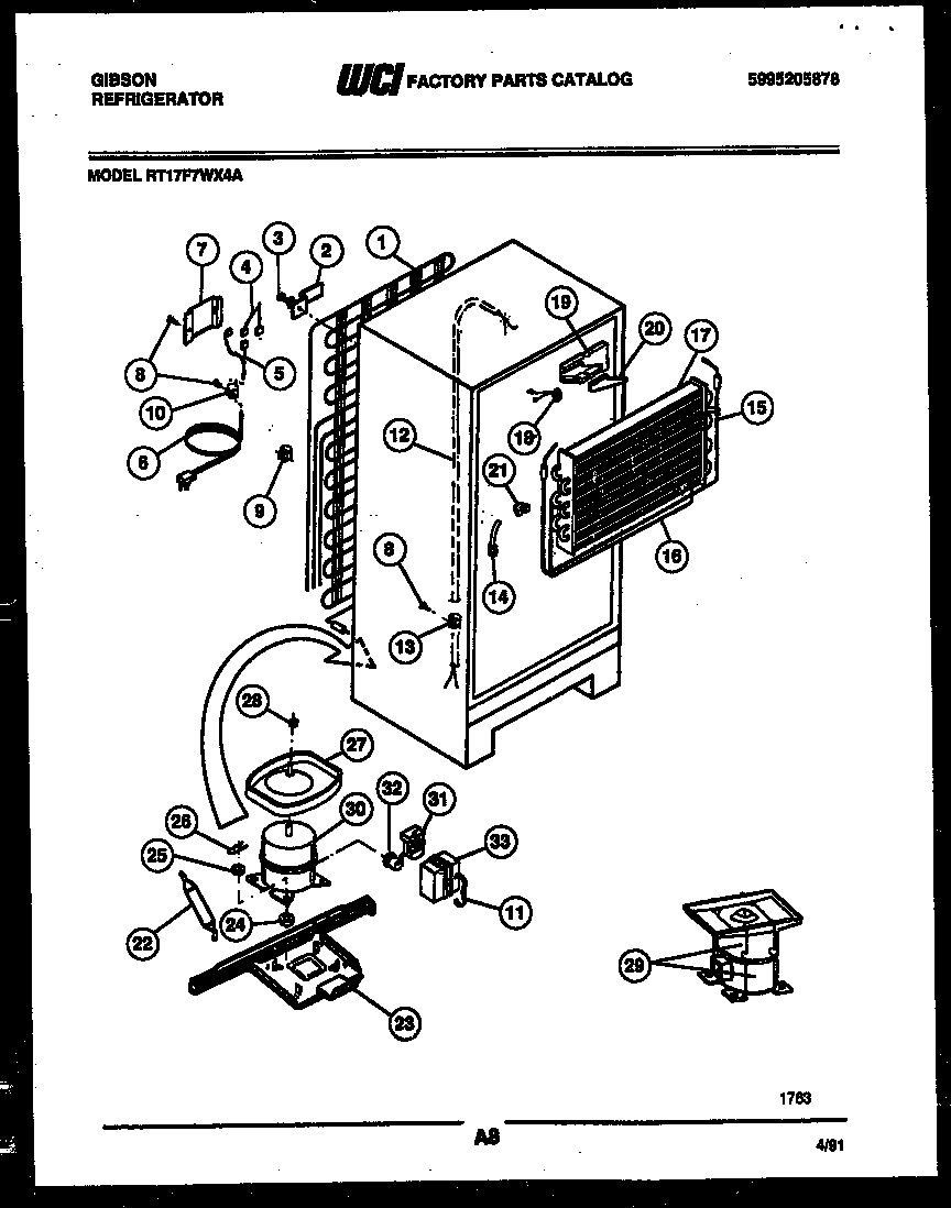 System and automatic defrost parts