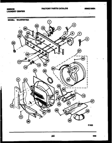 Control, drum and blower parts
