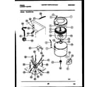 Gibson WL24F2WYMA tub and water inlet diagram