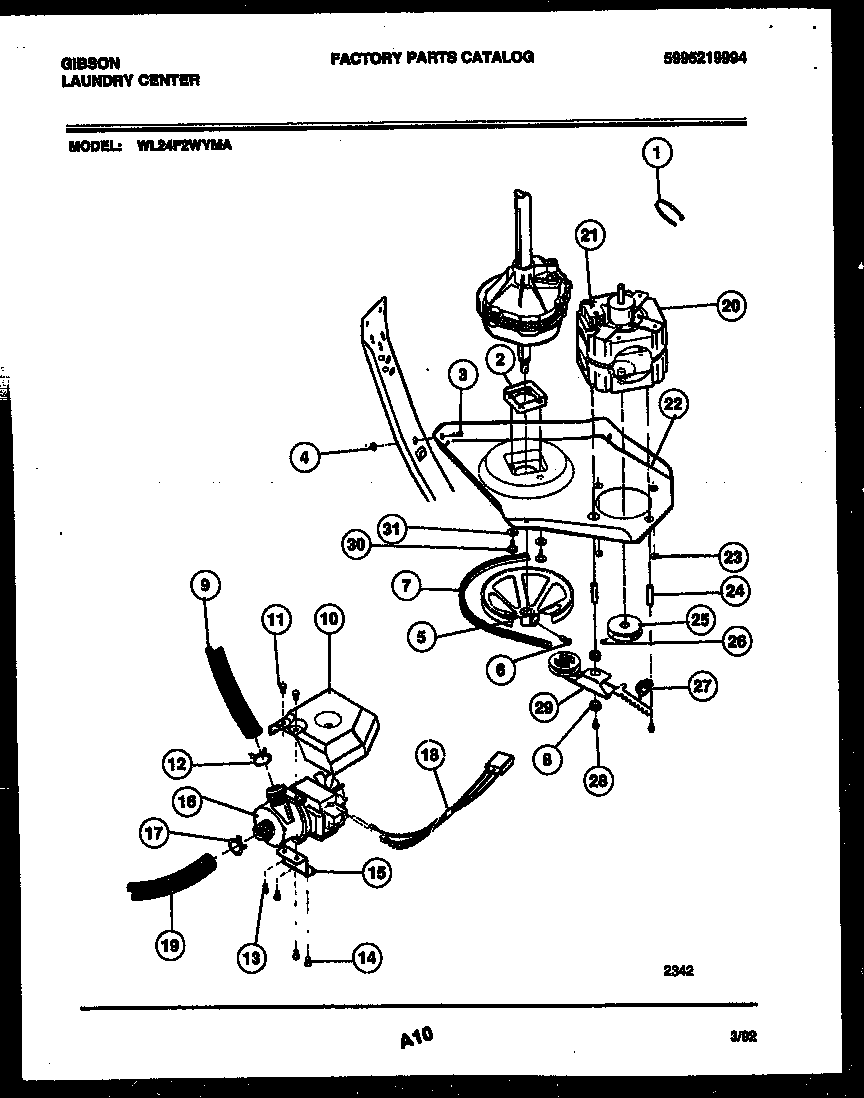 Motor and idler arm clutch