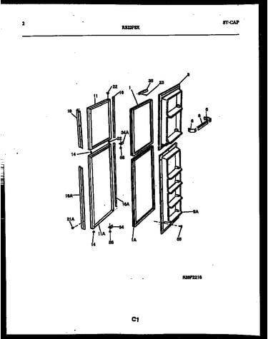 Freezer door parts