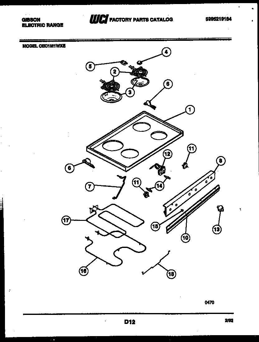 Cooktop parts