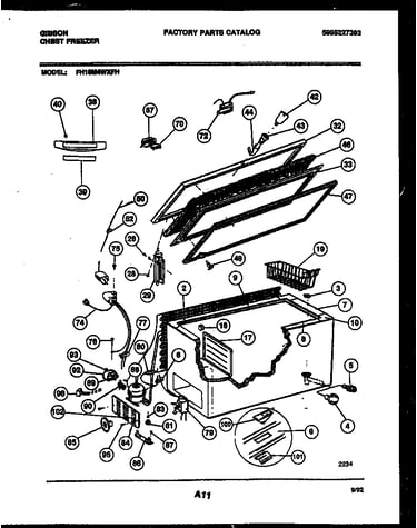 Chest freezer parts