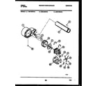 Gibson DE27T3WAFA blower and drive parts diagram