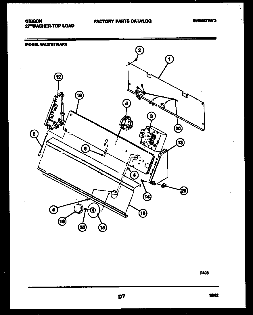 Console and control parts