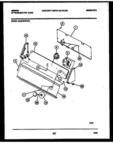 Console and control parts