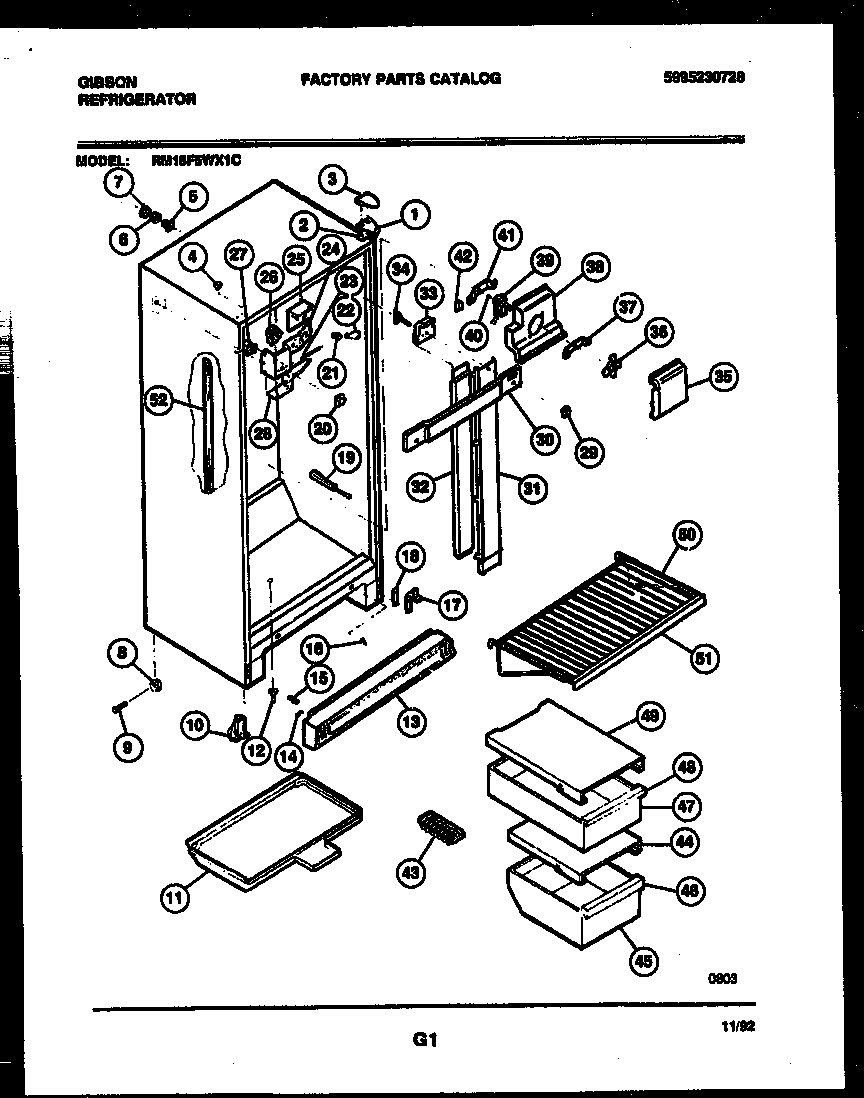 Cabinet parts