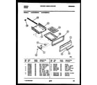 Gibson CGC3M2WXF broiler drawer parts diagram