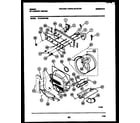 Gibson WL24F2WYMB control, drum and blower parts diagram