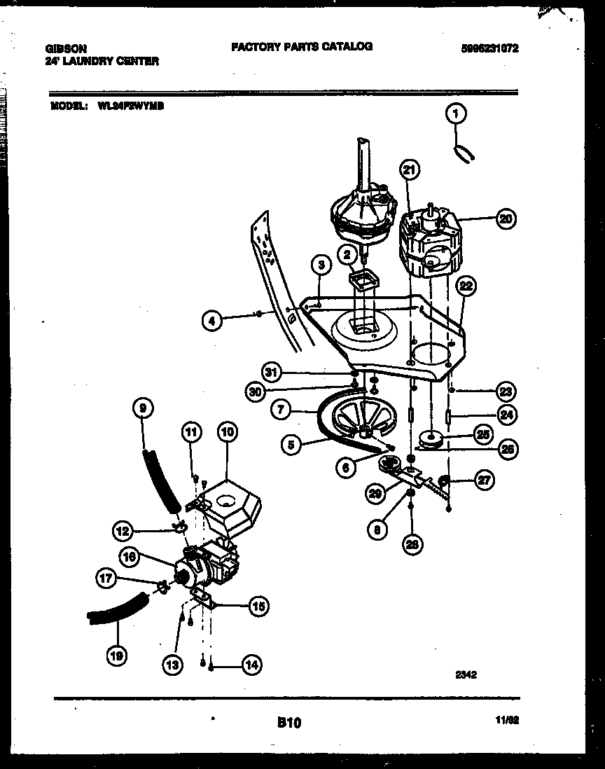 Motor and idler arm clutch