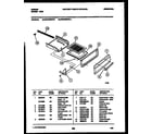 Gibson CGC4M6WXF broiler drawer parts diagram