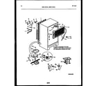 Universal/Multiflex (Frigidaire) MRT15CHAW0 system and automatic defrost parts diagram