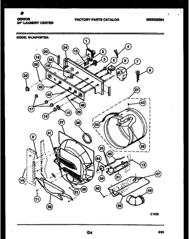 Control, drum and blower parts
