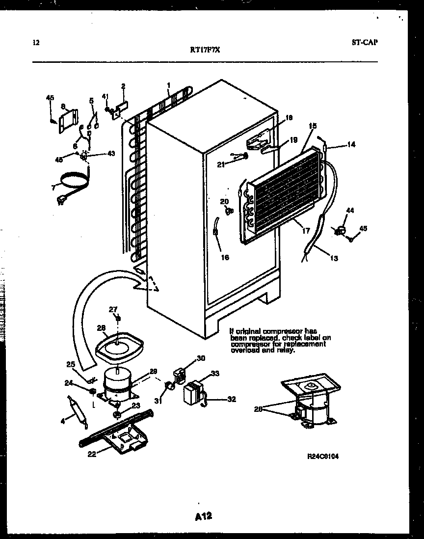 System and automatic defrost parts