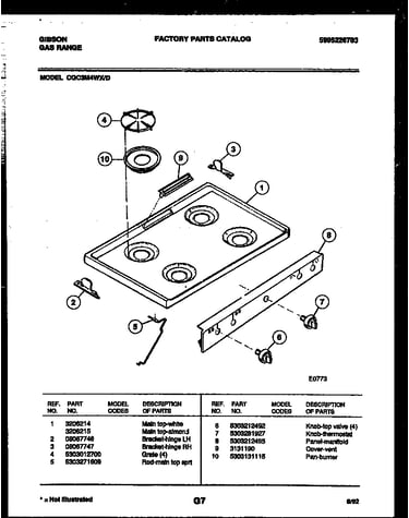 Cooktop parts