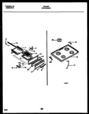 Cooktop and broiler drawer parts
