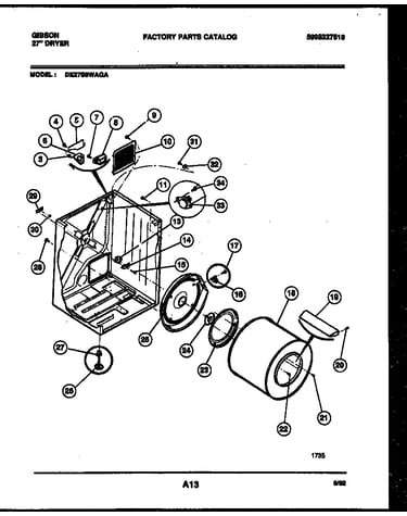 Cabinet and component parts