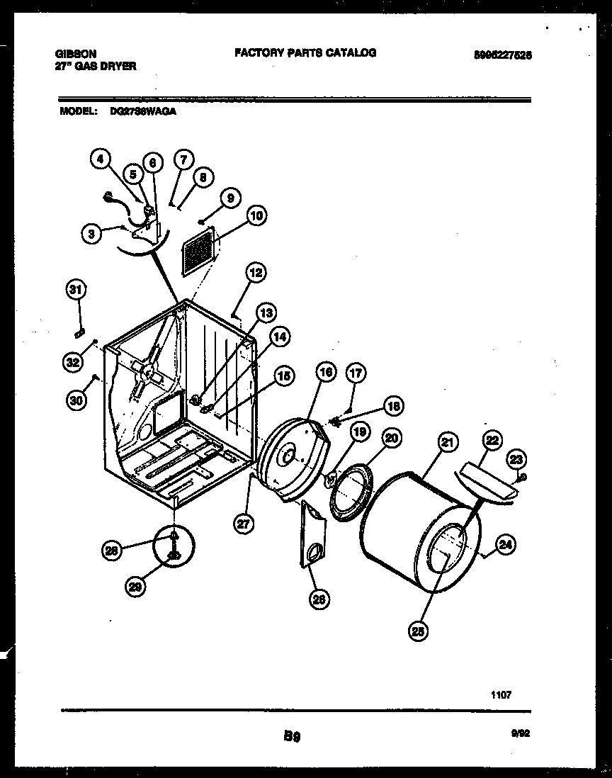 CABINET AND COMPONENT PARTS