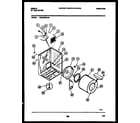 Gibson DG27S8WAGA cabinet and component parts diagram