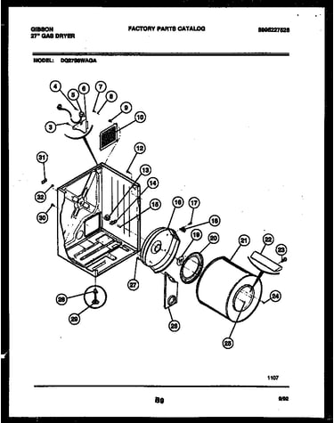 Cabinet and component parts