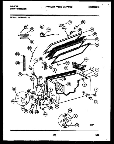 Chest freezer parts