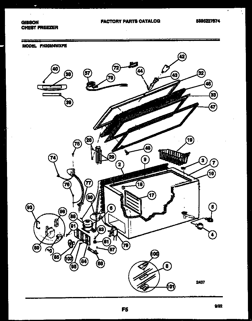 CHEST FREEZER PARTS