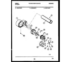 Gibson DE27A5WXFF blower and drive parts diagram