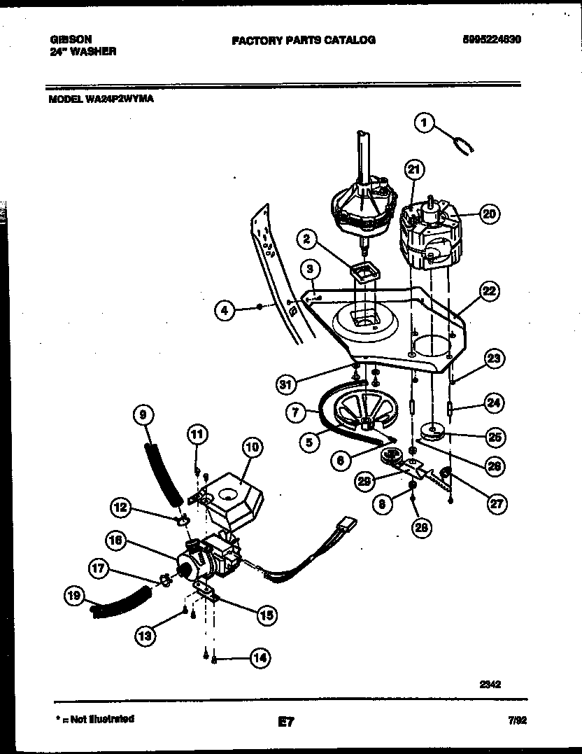 Motor and idler arm clutch