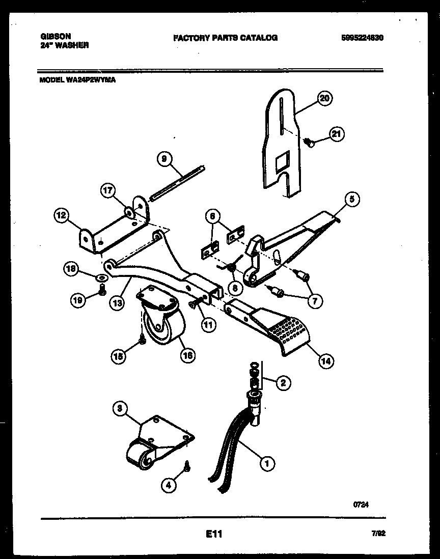Portable washer components