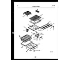 White-Westinghouse GTN181WL0 shelves and supports diagram
