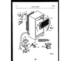 White-Westinghouse GTN181BL0 system and automatic defrost parts diagram