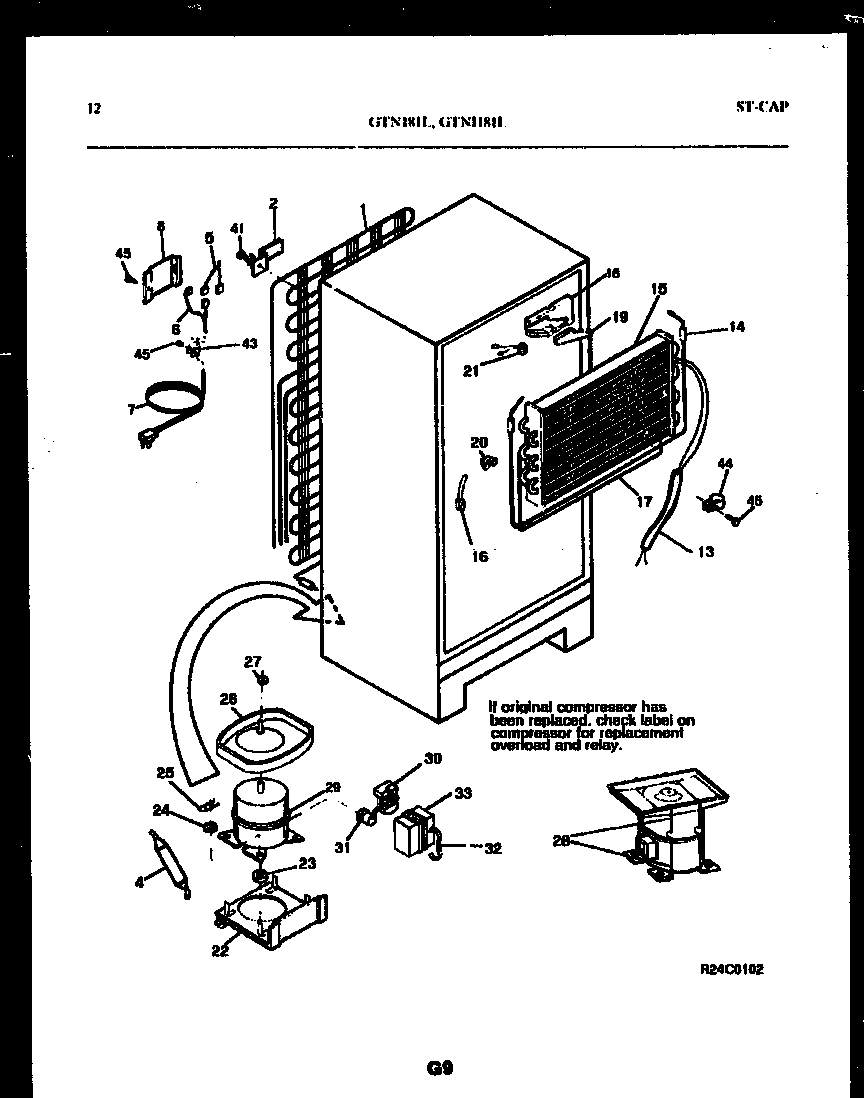 System and automatic defrost parts