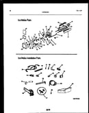 Ice maker and installation parts