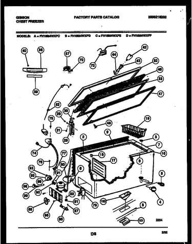 Chest freezer parts