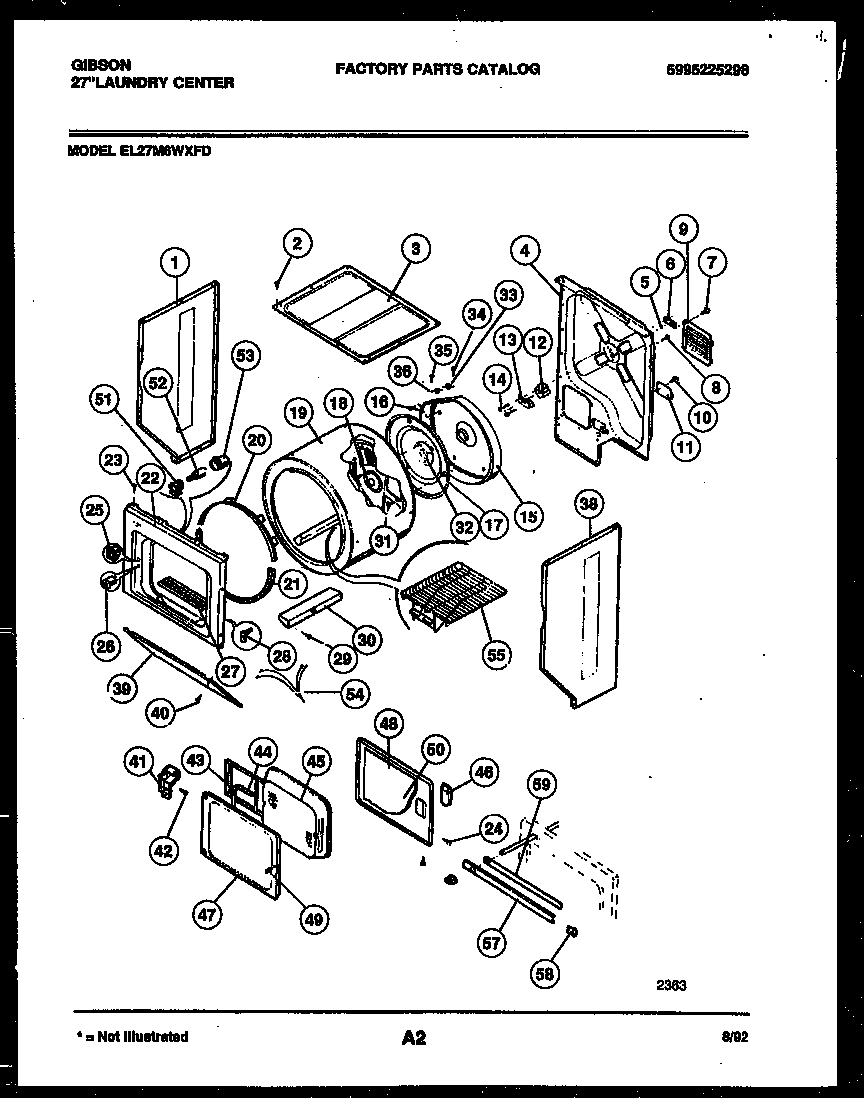 Cabinet and component parts