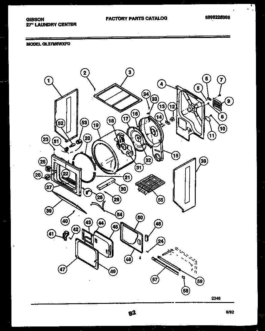 Cabinet and component parts