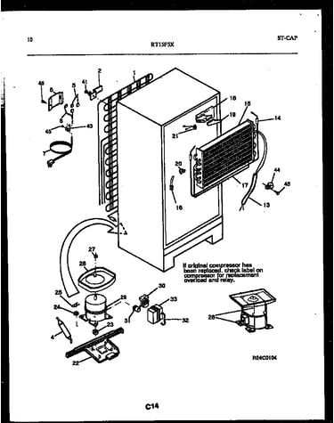 System and automatic defrost parts