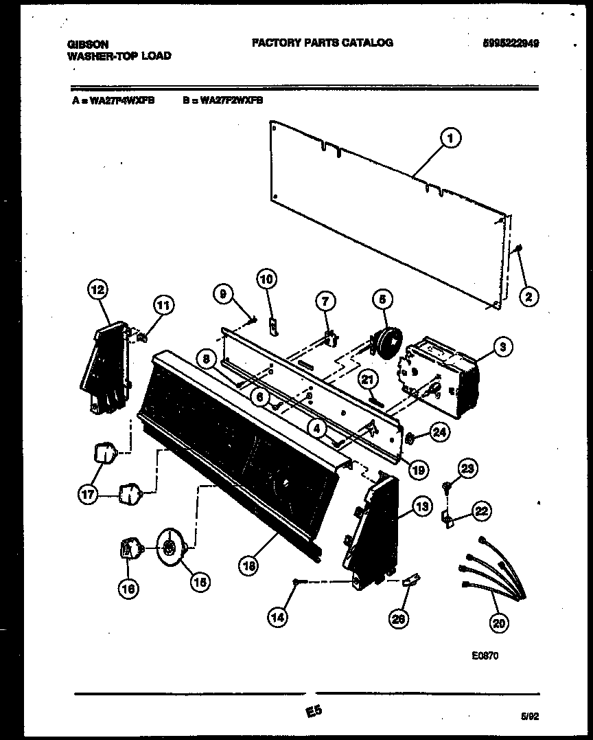 CONSOLE AND CONTROL PARTS