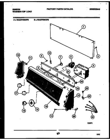 Console and control parts