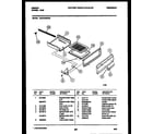 Gibson CGC4C6WXE broiler drawer parts diagram