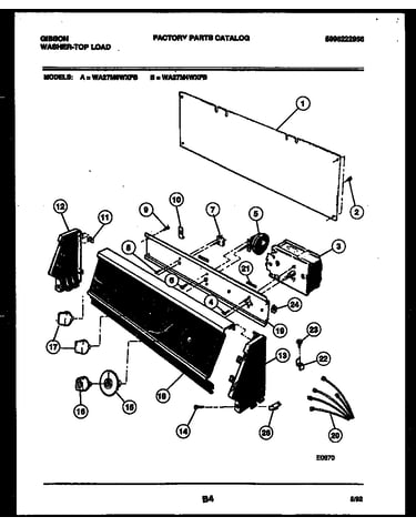 Console and control parts