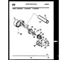 Gibson DG27A7WXFD blower and drive parts diagram