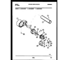 Gibson DG27T3WXFE blower and drive parts diagram