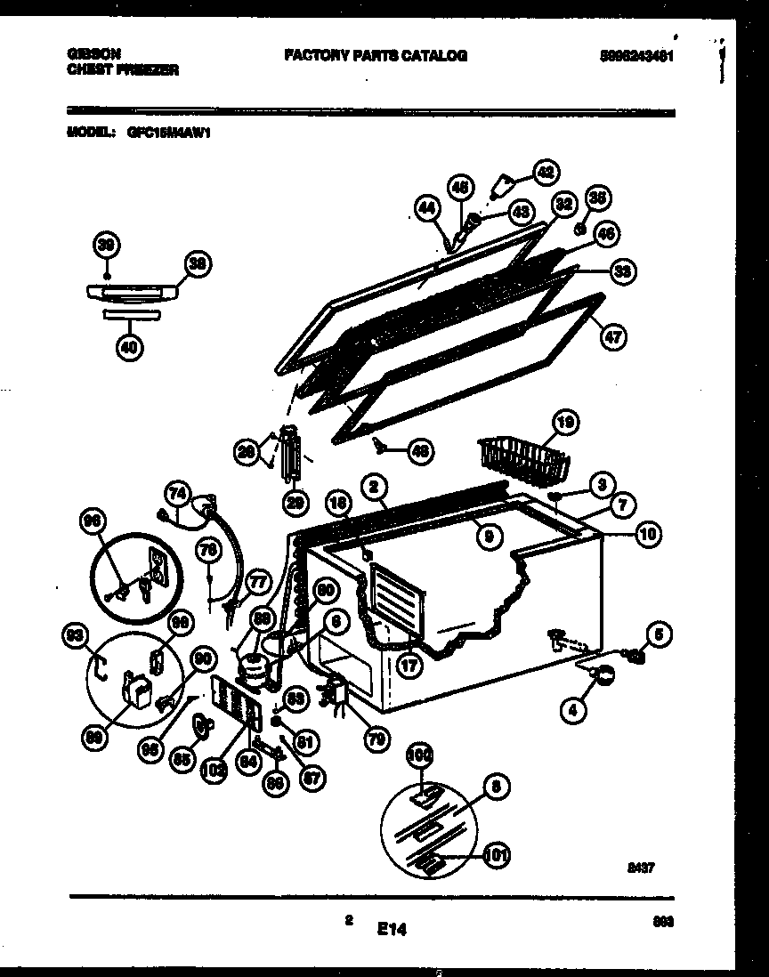 Chest freezer parts