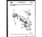 Gibson DE27S8WAGB blower and drive parts diagram