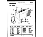 Gibson GAL108T1A1 cabinet and installation parts diagram