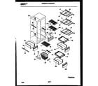 Gibson GRS22WRAD0 shelves and supports diagram