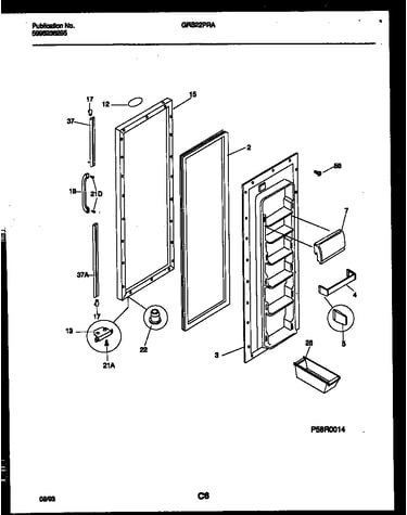 Refrigerator door parts