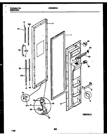 Freezer door parts